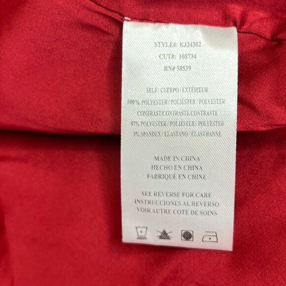 NWT Kut From The Kloth Red Shaggy Eyelash Fringed Sweater Jacket Women Medium - Picture 9 of 14